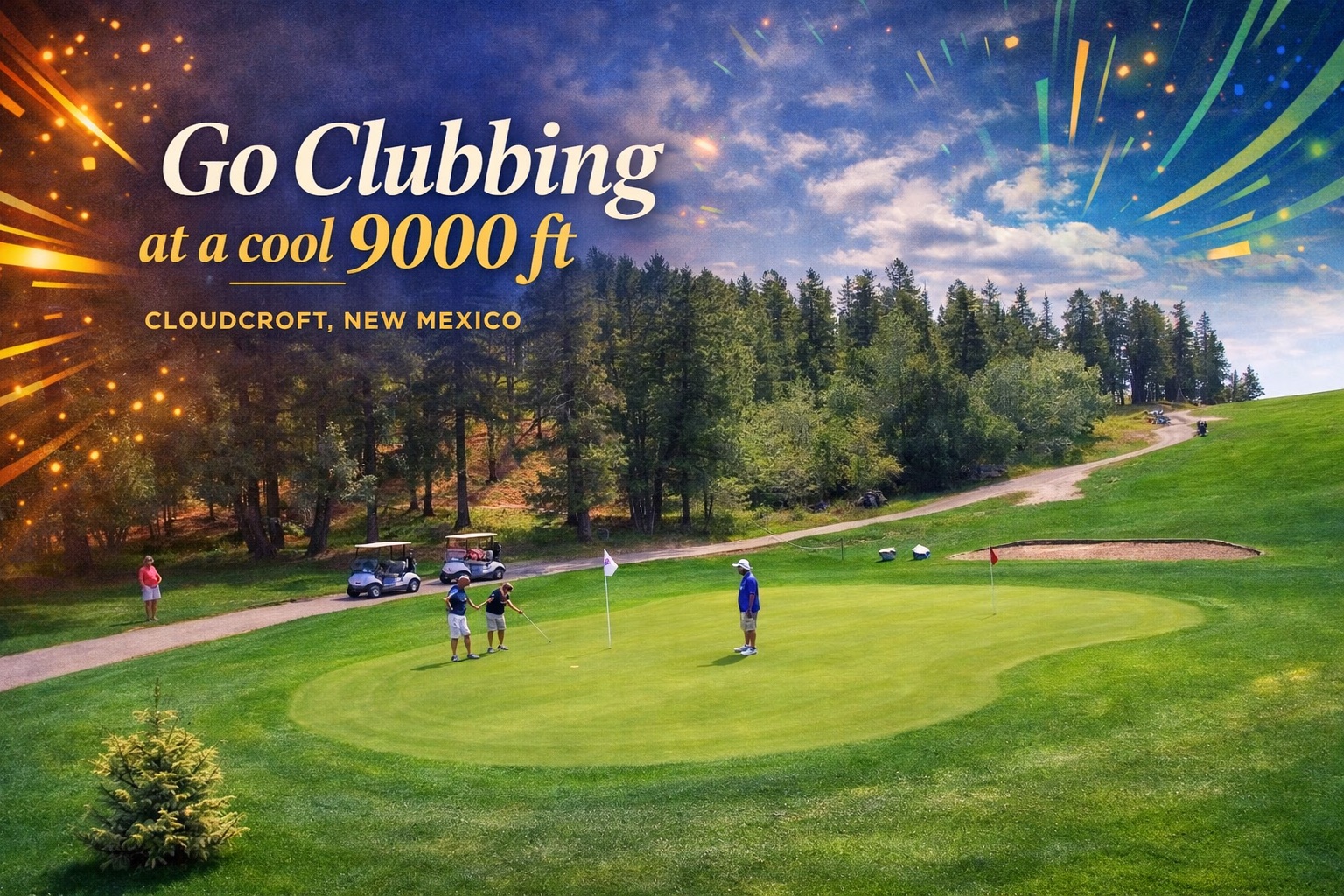 Go Clubbing at a cool 9,000 ft — Cloudcroft golf course